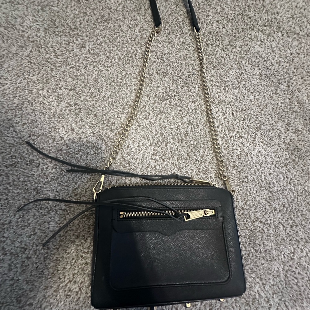 Rebecca Minkoff Black Crossbody Bag with Chain Strap